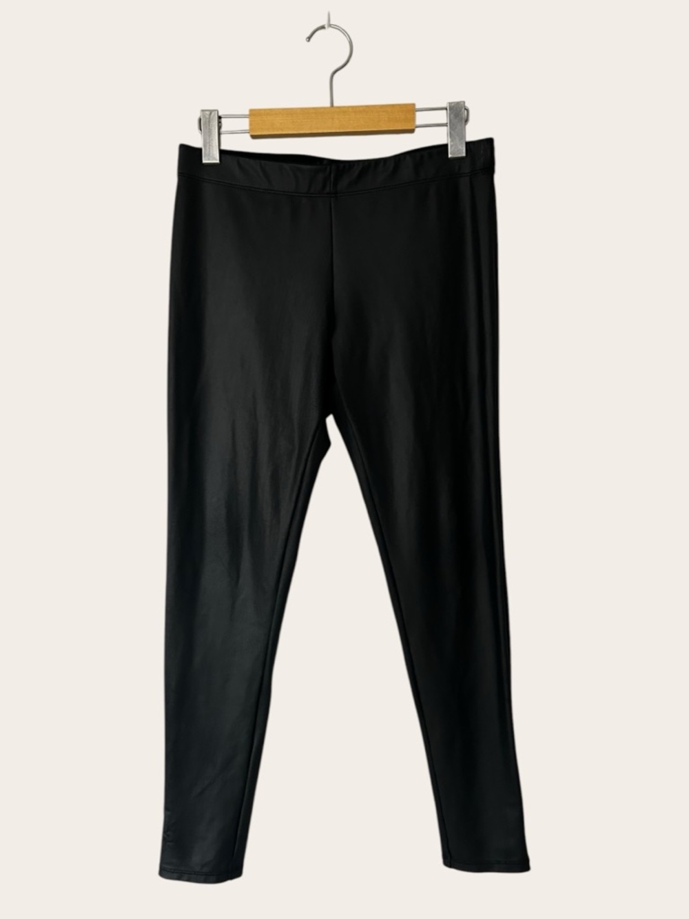 Dynamite Black Faux-Leather Leggings